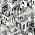 Miami in Black & White Wallpaper by Cole & Son