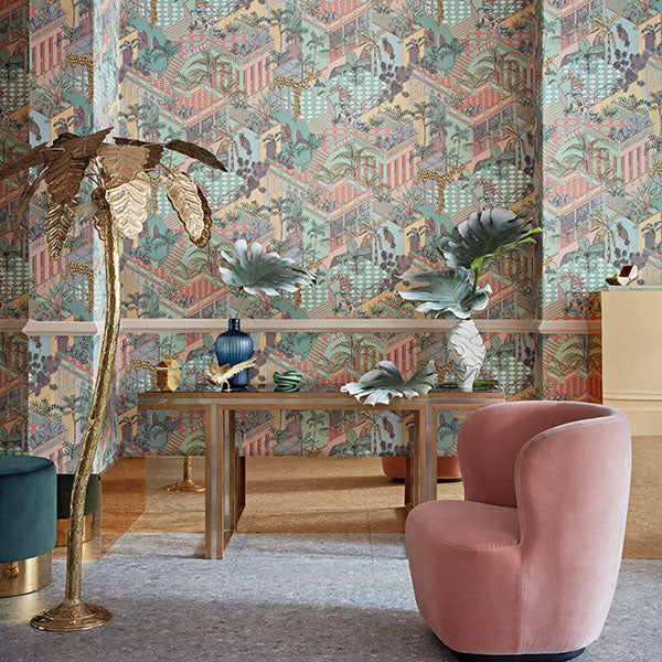 Miami in Pastel Wallpaper by Cole & Son