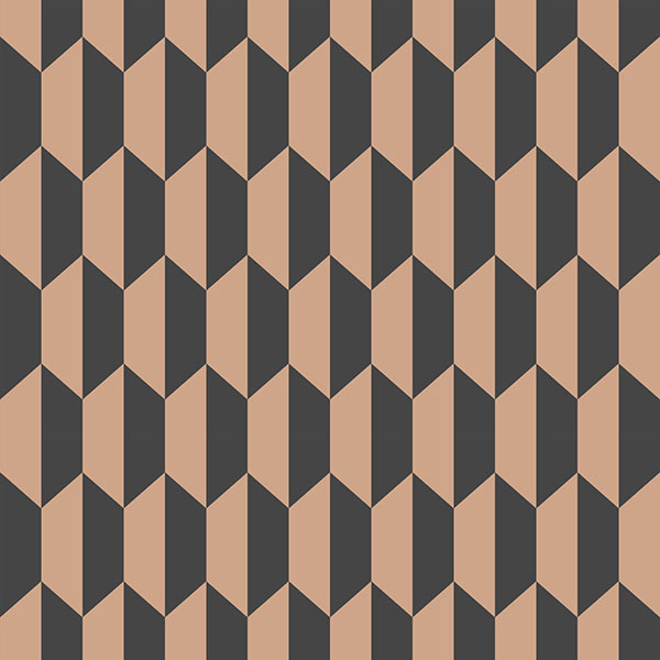 Petite Tile in Charcoal & Bronze Wallpaper by Cole & Son