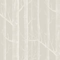 Woods in Stone & White Wallpaper by Cole & Son