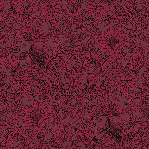 Balabina in Velvet Red Wallpaper by Cole & Son