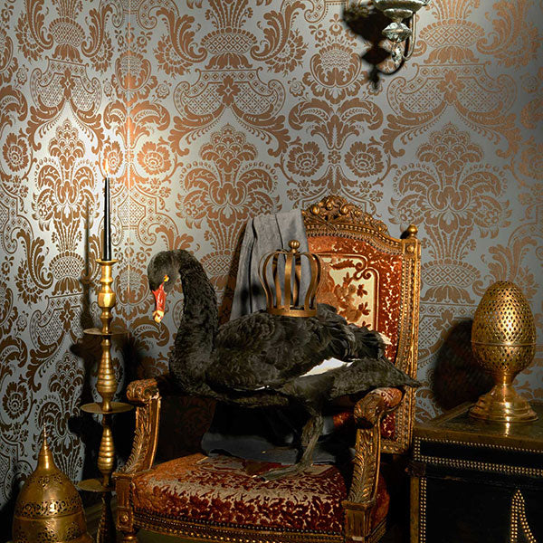 Carmen in Charcoal Wallpaper by Cole & Son