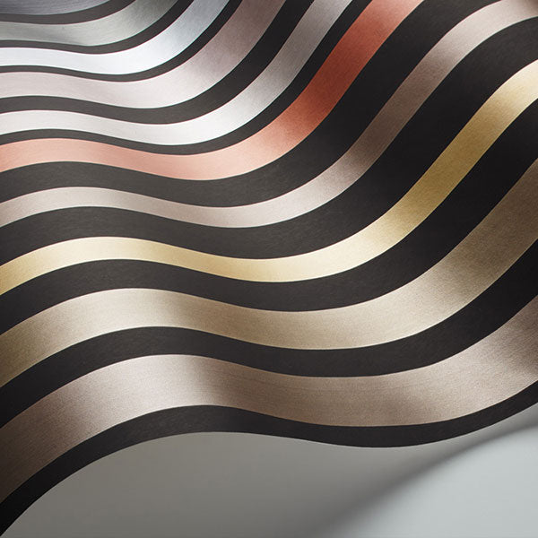 Carousel Stripe in Charcoal Wallpaper by Cole & Son