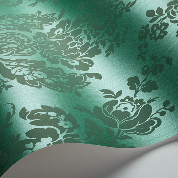 Giselle in Forest Green Wallpaper by Cole & Son