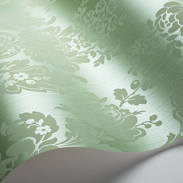 Giselle in Leaf Green Wallpaper by Cole & Son