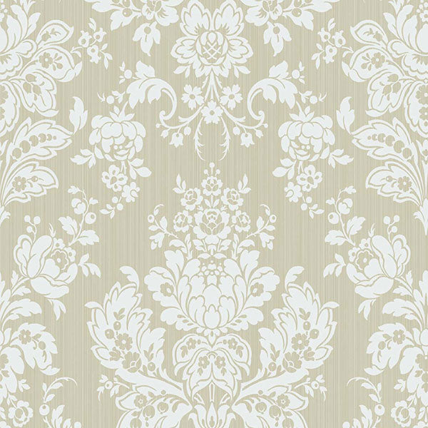 Giselle in Old Olive Wallpaper by Cole & Son