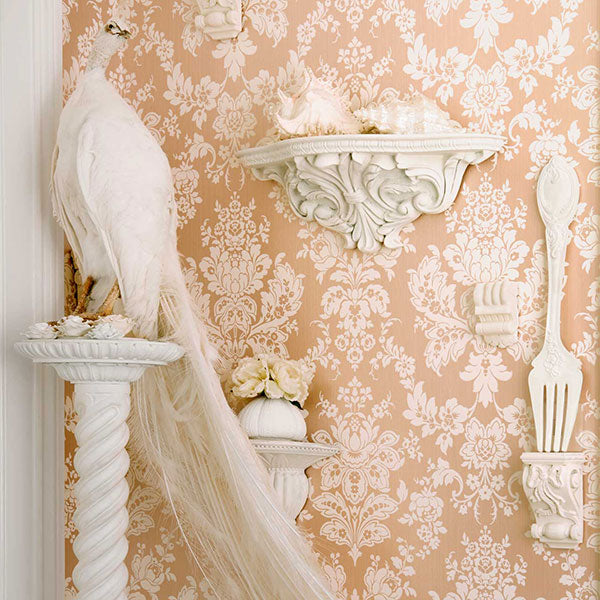 Giselle in Shell Pink Wallpaper by Cole & Son