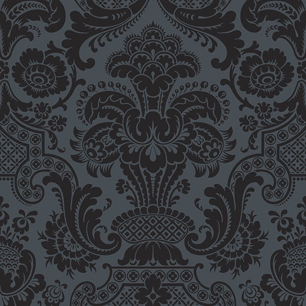 Petrouchka in Charcoal Wallpaper by Cole & Son