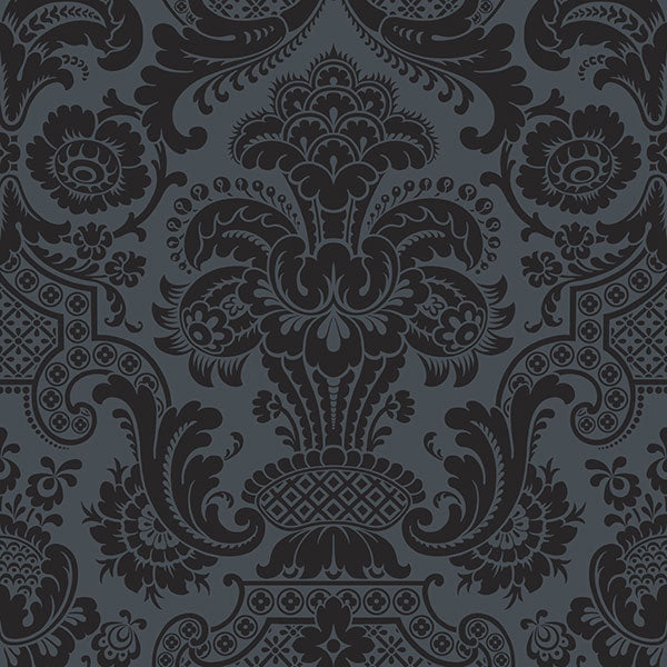 Petrouchka in Charcoal Wallpaper by Cole & Son