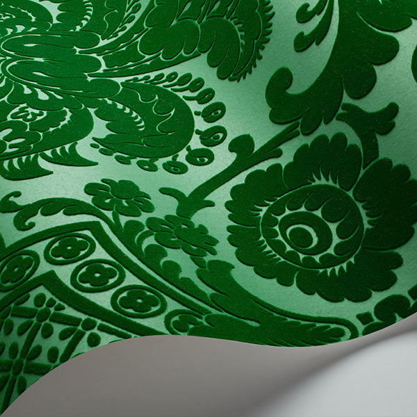 Petrouchka in Green Wallpaper by Cole & Son