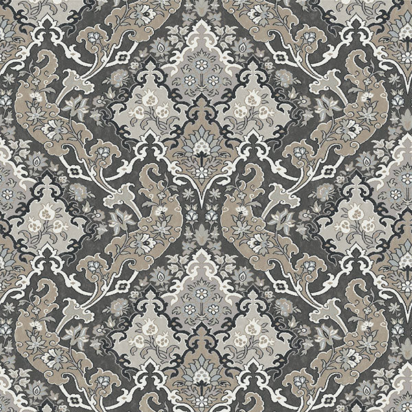 Pushkin in Charcoal Wallpaper by Cole & Son