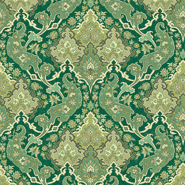 Pushkin in Forest Green Wallpaper by Cole & Son