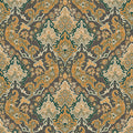 Pushkin in Ginger & Charcoal Wallpaper by Cole & Son