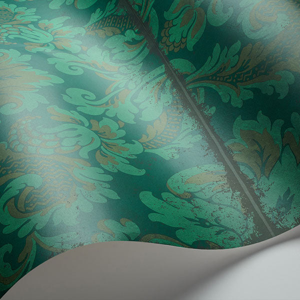 Stravinsky in Green Wallpaper by Cole & Son
