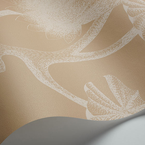 Lily in Ivory & Sand Wallpaper by Cole & Son