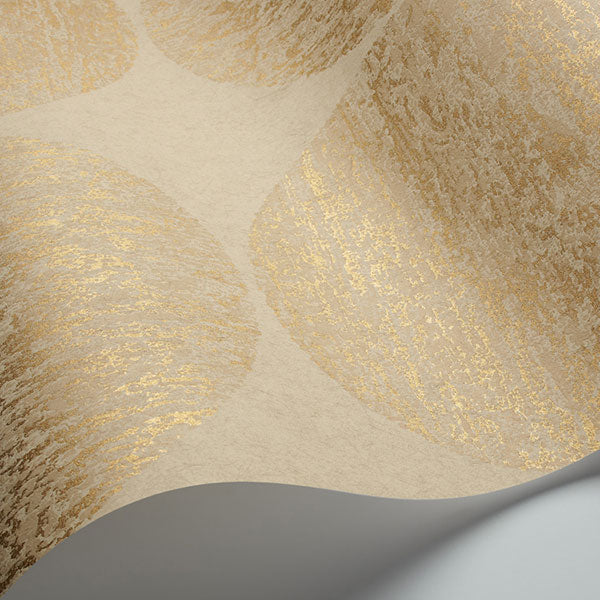 Luna in Gold & Tan Wallpaper by Cole & Son
