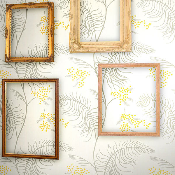 Cole & Son Wallpaper - New Contemporary II - Mimosa in White