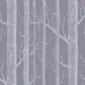 Woods in Ivory & Lilac Wallpaper by Cole & Son