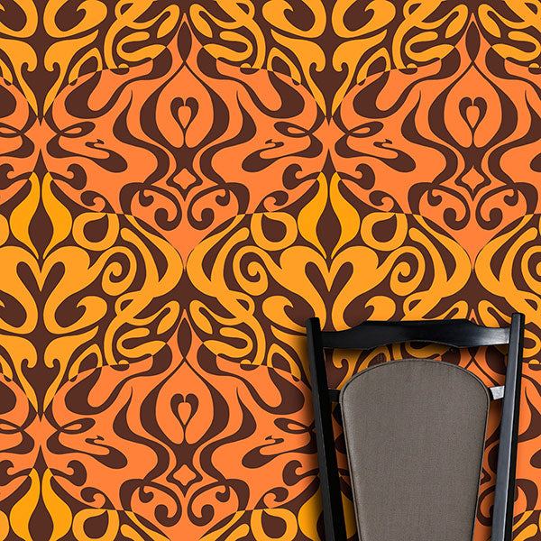 Cole & Son Wallpaper- New Contemporary II - Woodstock in Orange