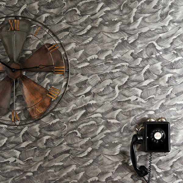 Columbus in Gilver Wallpaper by Cole & Son