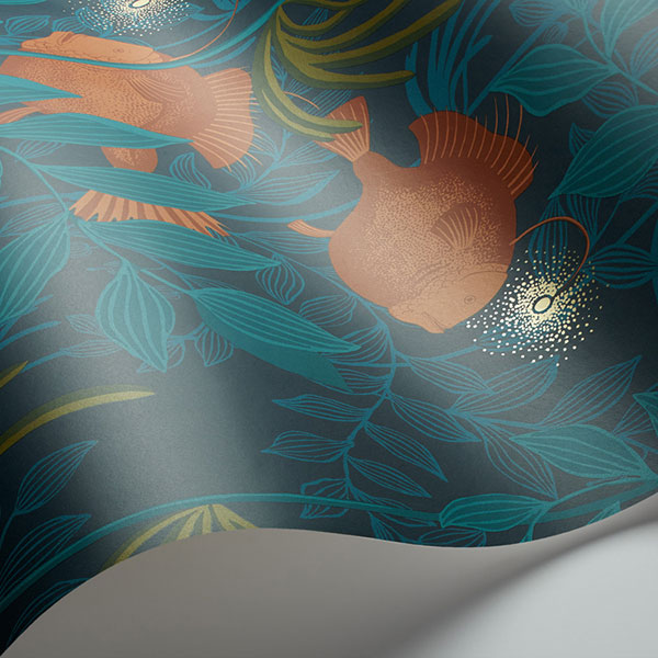 Nautilus in Dark Green Wallpaper by Cole & Son