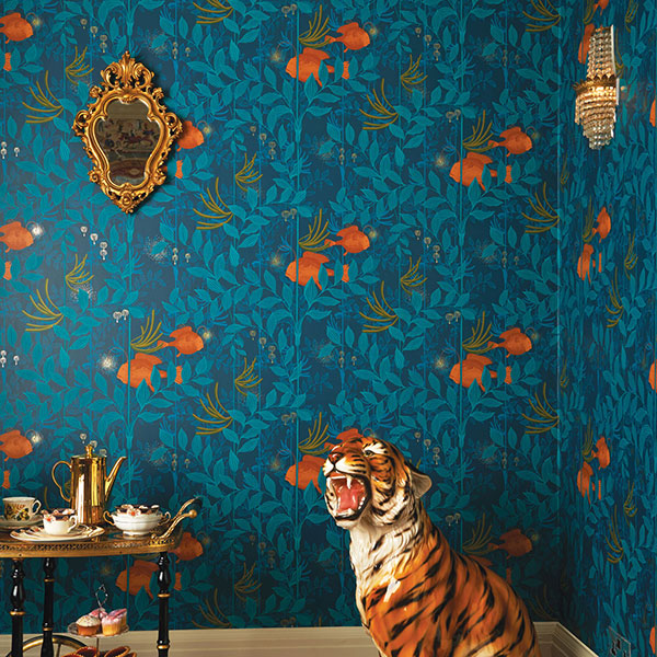 Nautilus in Dark Green Wallpaper by Cole & Son
