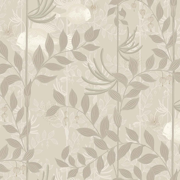 Nautilus in Neutral & Silver Wallpaper by Cole & Son