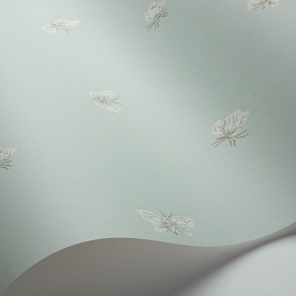 Peaseblossom in Duck Egg Wallpaper by Cole & Son