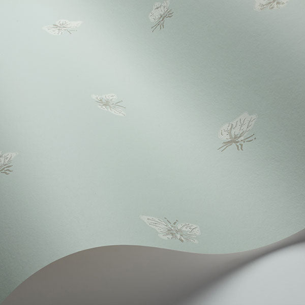 Peaseblossom in Duck Egg Wallpaper by Cole & Son