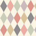 Punchinello in Coral & Green Wallpaper by Cole & Son