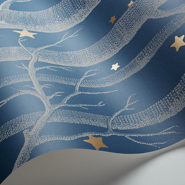 Woods & Stars - Midnight Wallpaper by Cole & Son