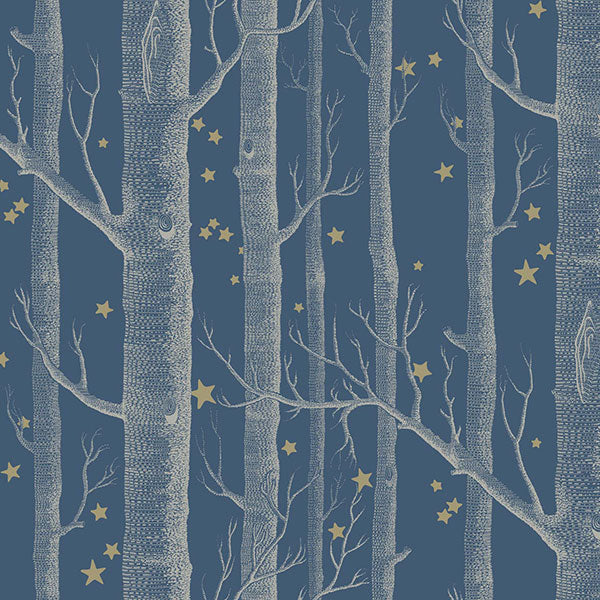 Cole & Son Woods & Stars Midnight Wallpaper