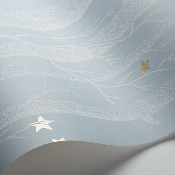 Woods & Stars - Powder Blue Wallpaper by Cole & Son