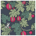 Fornasetti Frutto Proibito - Deep Ink / Magenta Wallpaper by Cole & Son