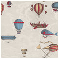Fornasetti Macchine Volanti - Rouge / Blue Wallpaper by Cole & Son
