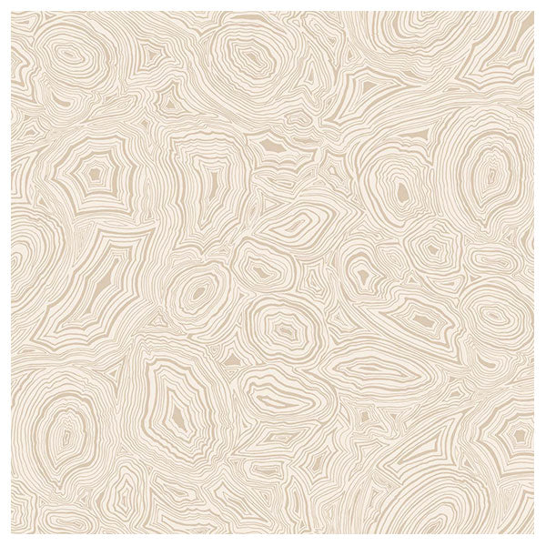 Fornasetti Malachite - Parchment / Gold Wallpaper by Cole & Son