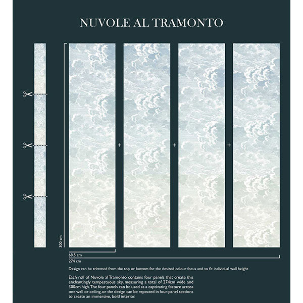Cole & Son - Fornasetti Nuvole al Tramonto - Dawn
