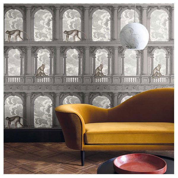 Fornasetti Procuratie con vista - Soot / Snow