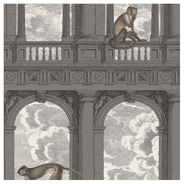 Fornasetti Procuratie con vista - Soot / Snow