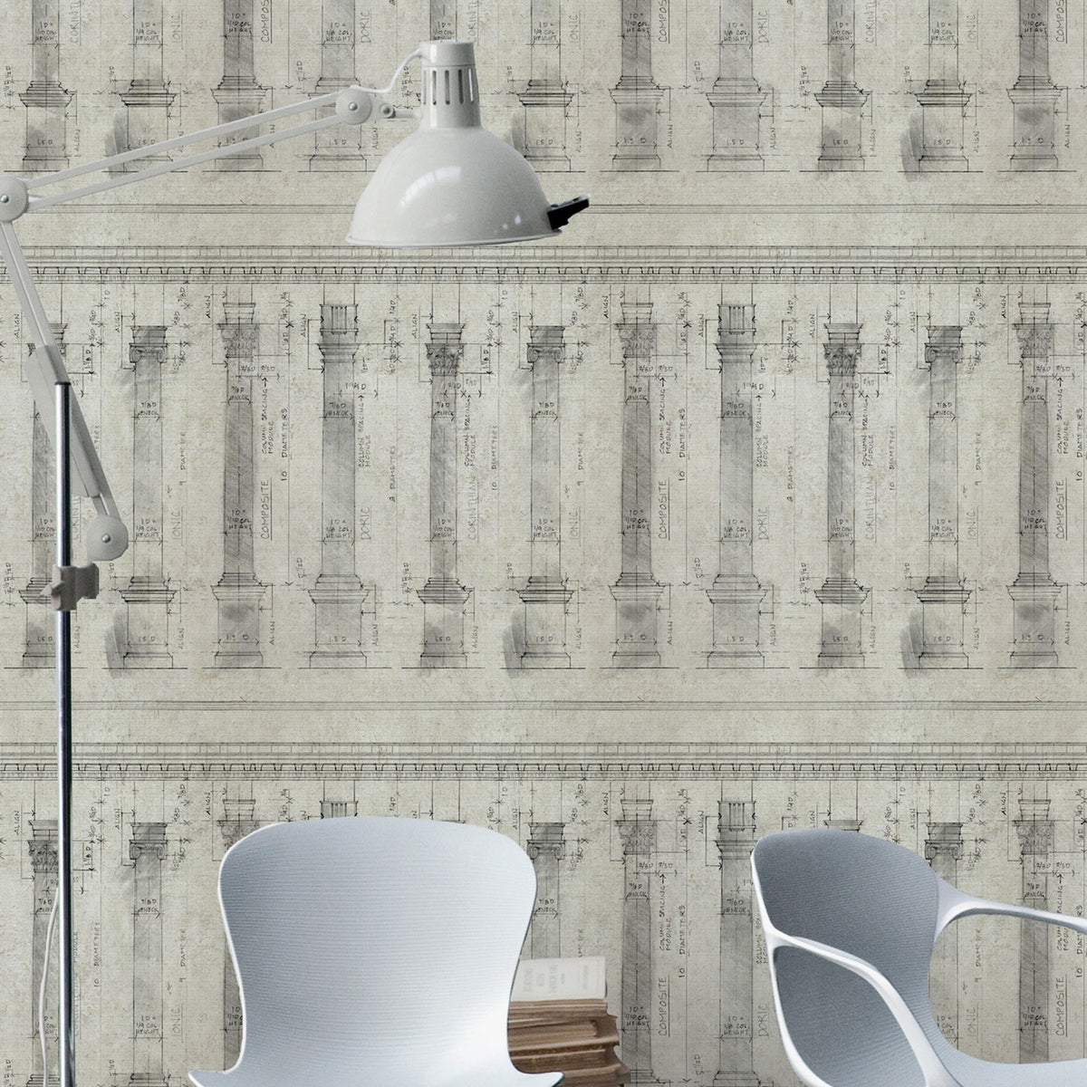 Colonnade Wallpaper by MINDTHEGAP