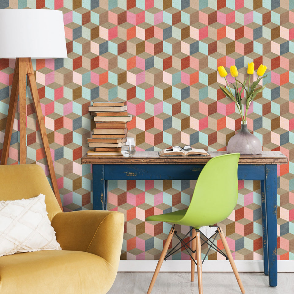 Colored Geometry Wallpaper by MINDTHEGAP