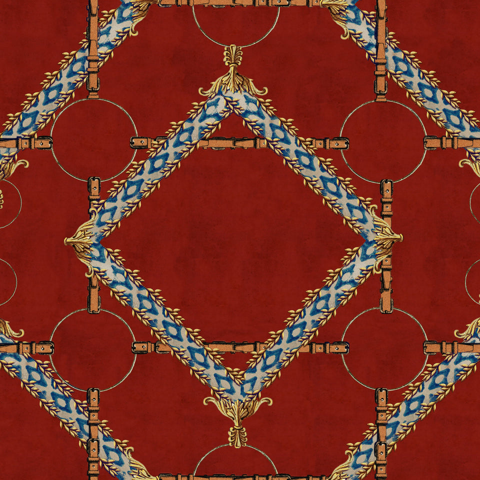 Equestrian Plaid Wallpaper by MIND THE GAP