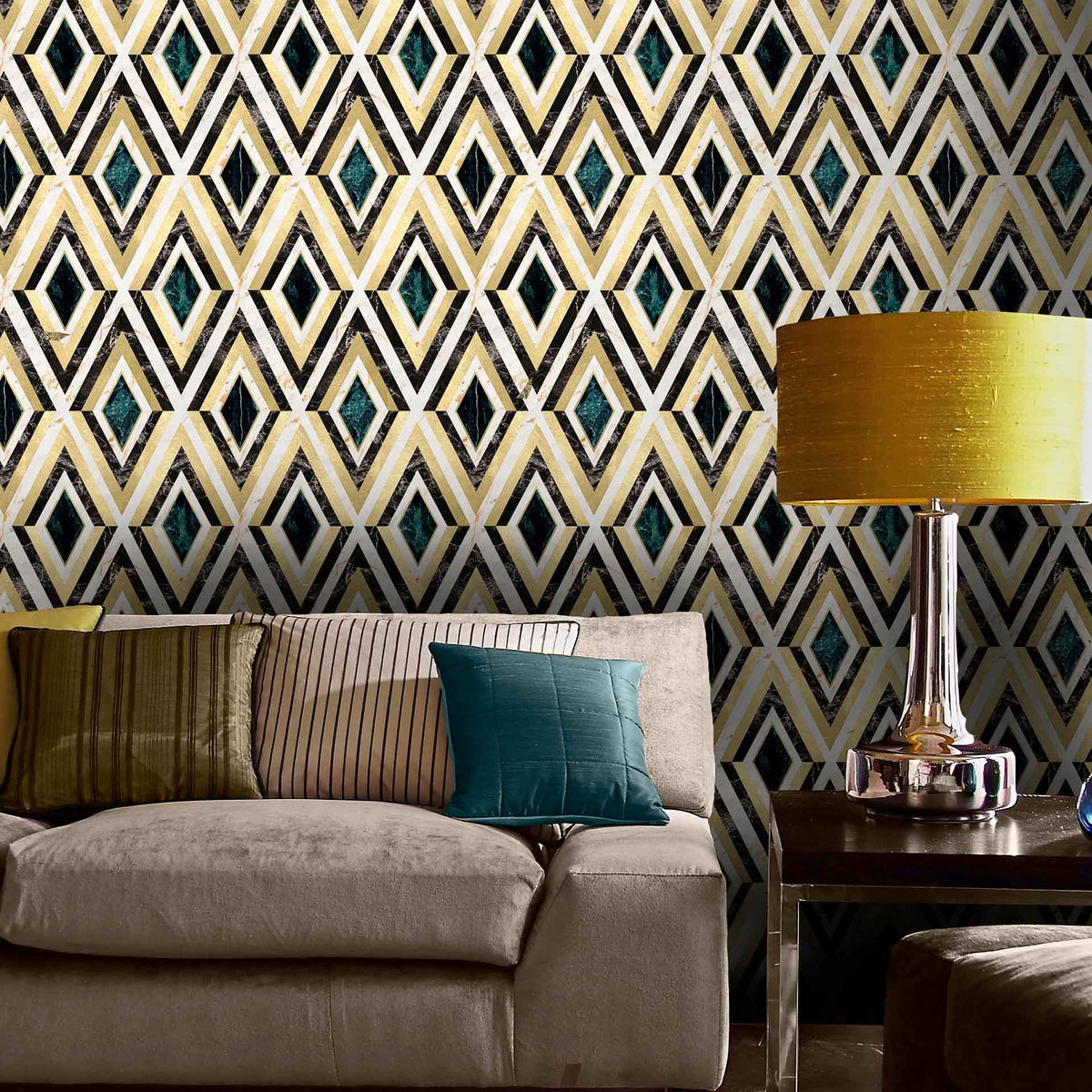 Diamonds Metallic Wallpaper by MINDTHEGAP