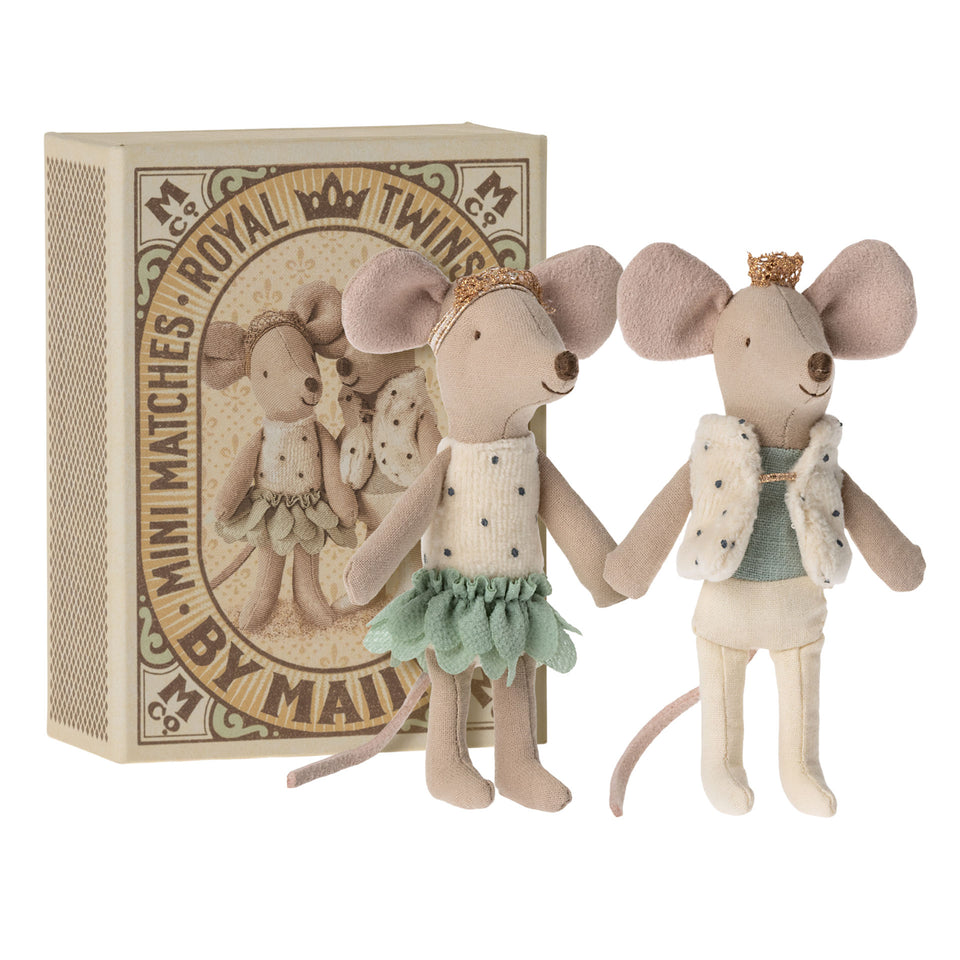 Royal Twins, Little Sister & Brother Mouse Box by Maileg