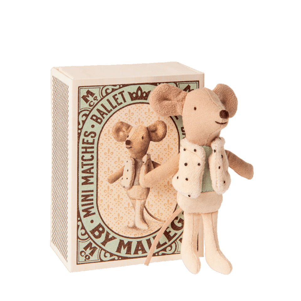Dancer Mouse in Box, Little Brother by Maileg