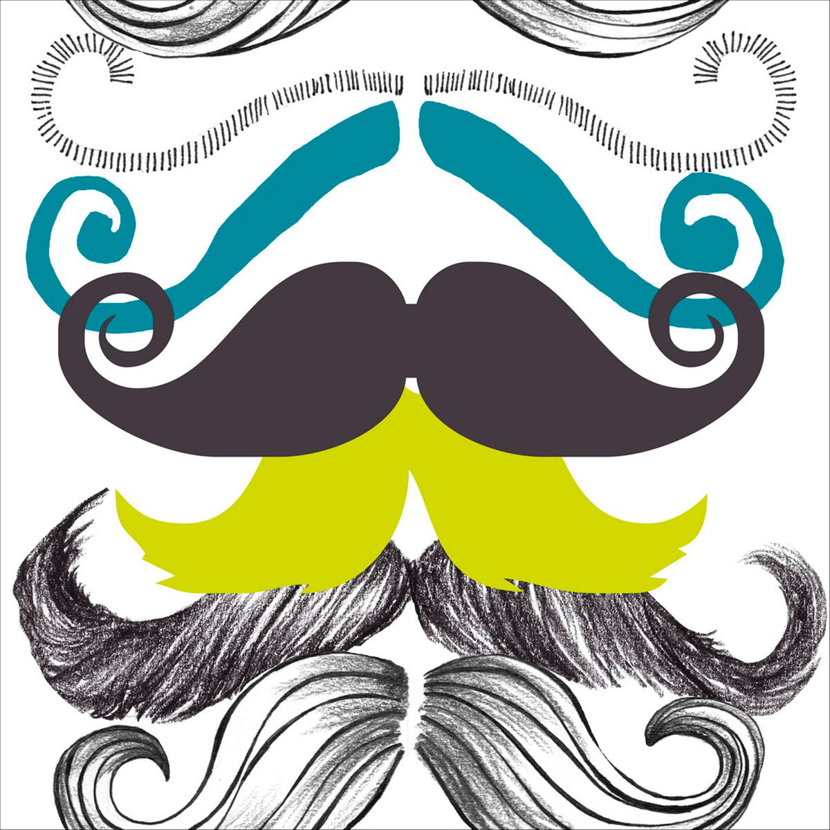 Different Moustaches Wallpaper by MINDTHEGAP