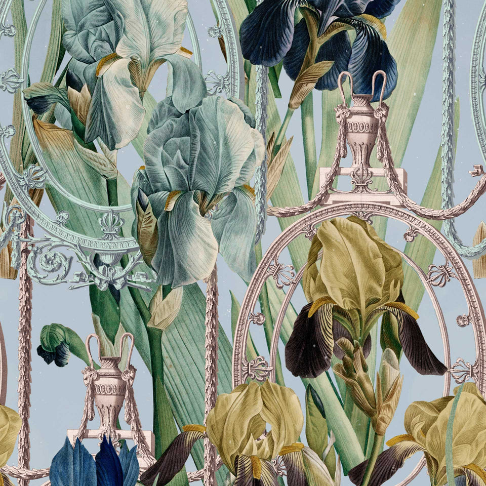 Fleurs D'Iris Wallpaper by MINDTHEGAP
