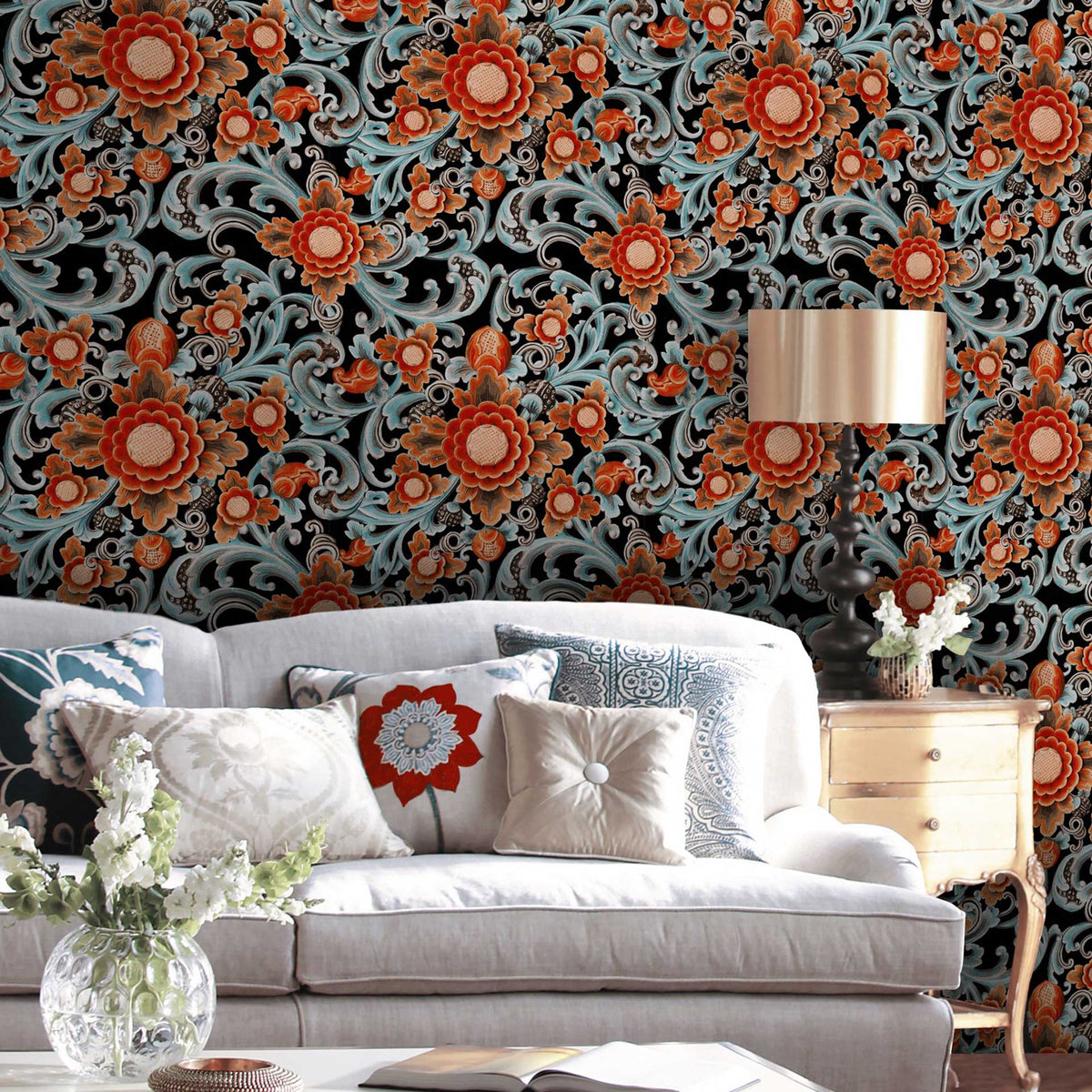Floral Painting Wallpaper by MINDTHEGAP
