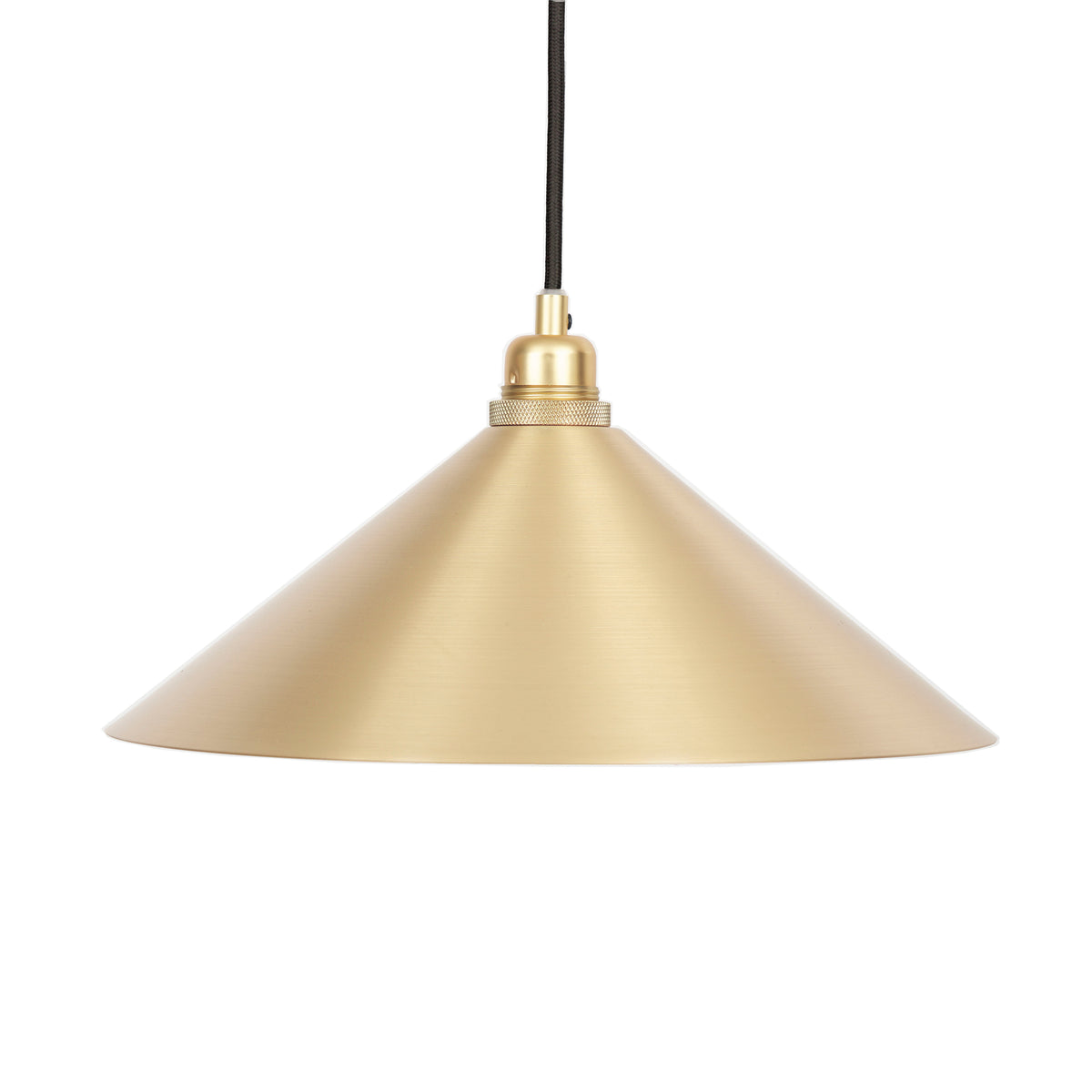 Cone Shade Pendant Lamp Brass by Frama