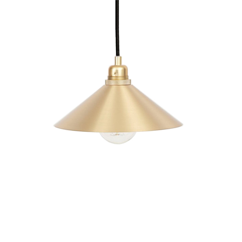Cone Shade Pendant Lamp Brass by Frama